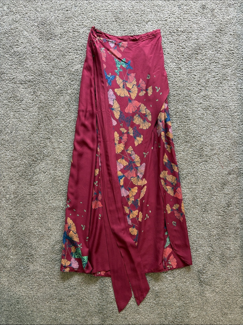 Free People Bri Bri Butterfly Maxi Skirt